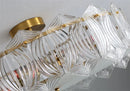 plafonnier en cristal moderne pour éclairage intérieur élégant