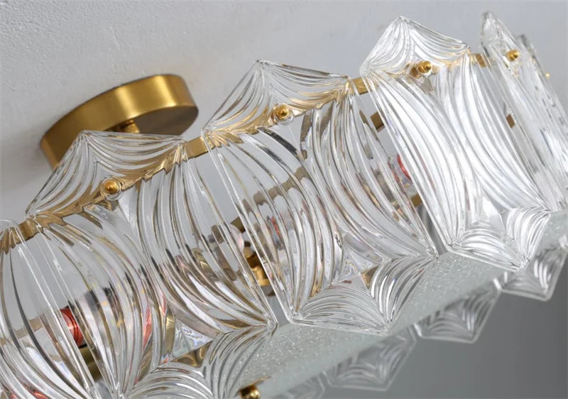 plafonnier en cristal moderne pour éclairage intérieur élégant - vue 5 sur 6