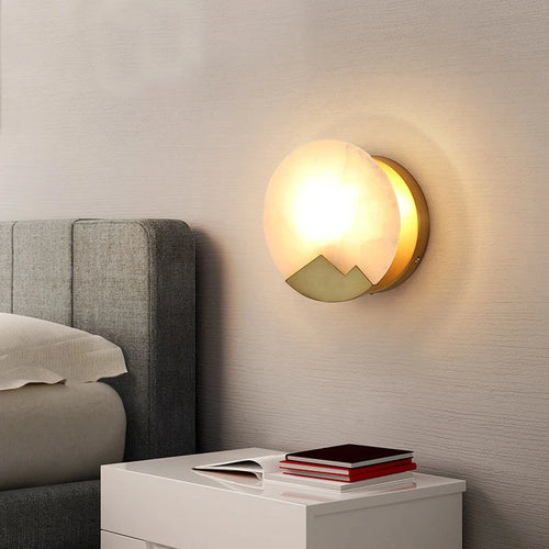 applique murale à led en marbre design minimaliste pour intérieur élégant - vue 4 sur 7