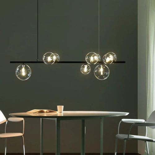 lustre à led nordique pour cuisine bureau et étude - vue 5 sur 8