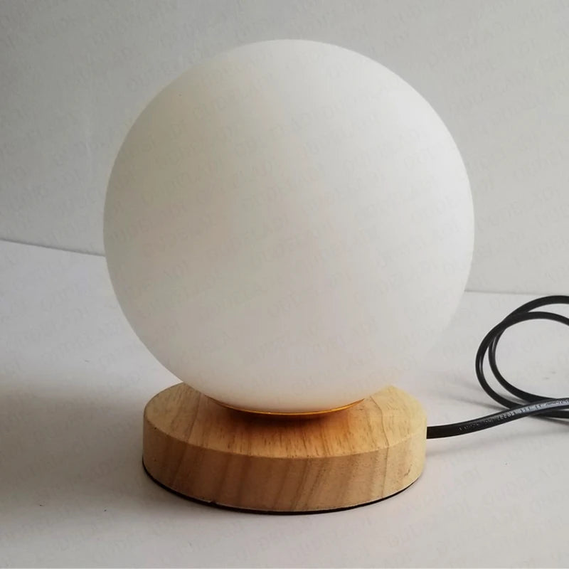 Lampe de table boule de verre Simple - vue 5 sur 8