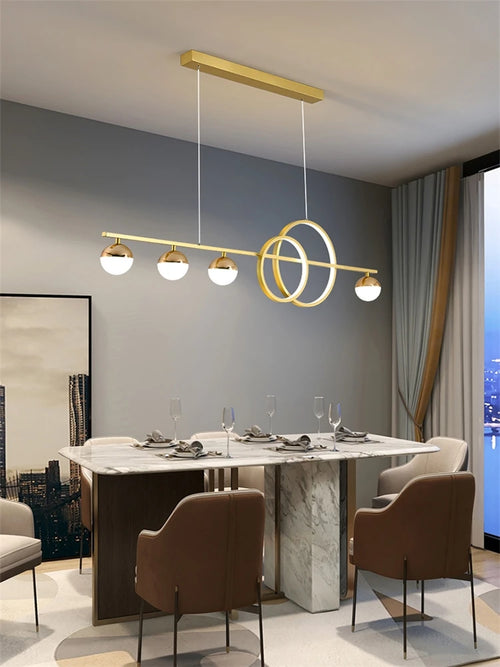 lustre de luxe nordique lumière led moderne créatif - vue 3 sur 13