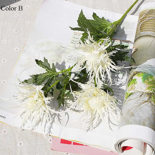 fleur de persil épineux en plastique décoration de fête mariage - vue 4 sur 11