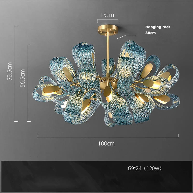 lustre art déco en cuivre pour un éclairage élégant - vue 9 sur 20