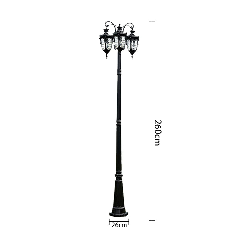 (H≈2.6M)Villa Home Outdoor Garden Light Park Community Landscape Street Project Lighting Street Lamp - vue 9 sur 10