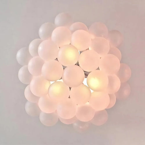 lustre à bulles de verre design nordique pour un intérieur moderne - vue 6 sur 10