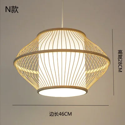 lustre en bambou style zen pour ambiance relaxante - vue 12 sur 29