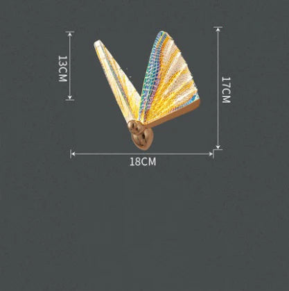 lampe à poser papillon design moderne veilleuse créative luminaire luxe - vue 8 sur 12