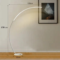 Lampadaire LED à arc moderne nordique