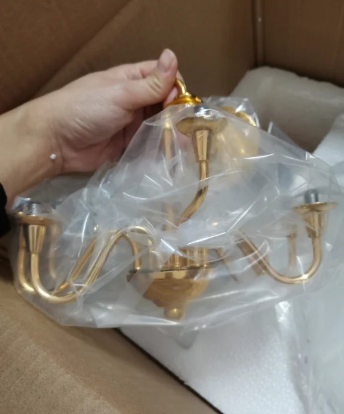 lustre en verre transparent pour décoration moderne et ambiance loft - vue 5 sur 7