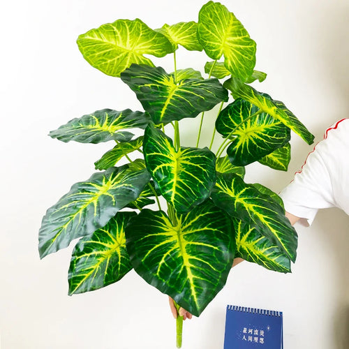 plantes artificielles monstera grandes feuilles pour décoration intérieure - vue 15 sur 21