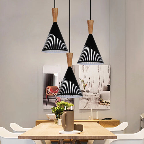 suspension loft vintage avec abat-jour industriel moderne - vue 2 sur 13