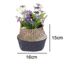 panier pliable en rotin pour rangement fleurs et accessoires