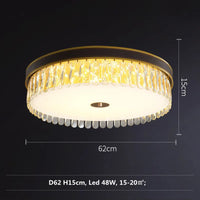 lampe de luxe moderne en cristal k9 led à intensité variable