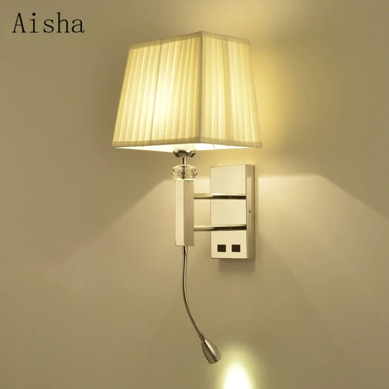 applique murale led moderne en acier inoxydable pour décoration intérieure - vue 1 sur 8