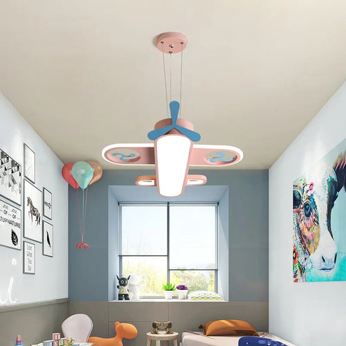 suspension LED avion moderne décorative idéale enfants - vue 6 sur 10