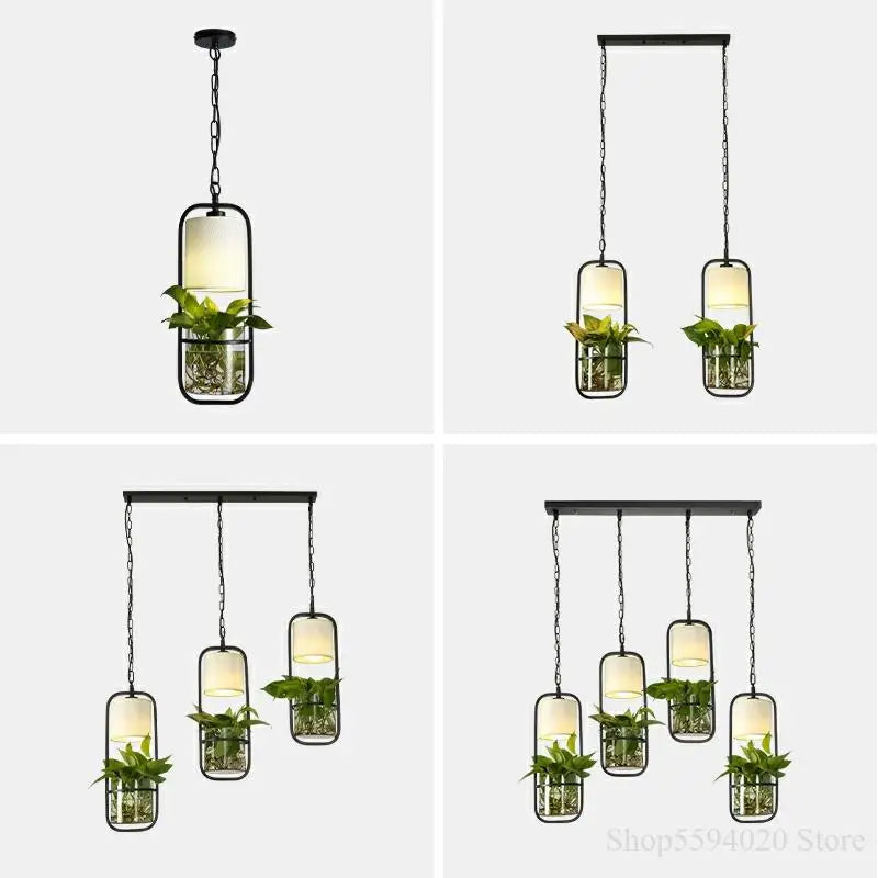 suspension industrielle simple art fer moderne chinoise - vue 5 sur 13