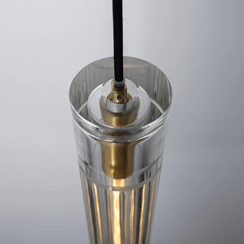 luminaires suspendus en cristal de luxe modèle styliste led - vue 5 sur 9