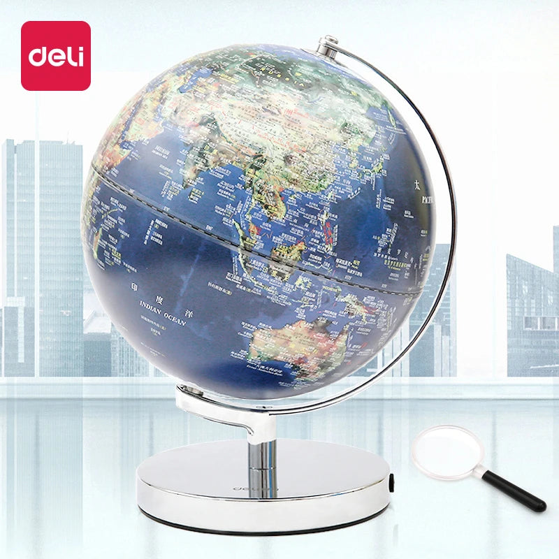 globe lumineux 3D éducatif pour bureau et enseignement de la géographie - vue 7 sur 7