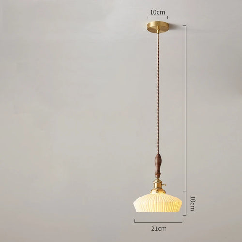 Suspension en bois et céramique nordique - vue 4 sur 30
