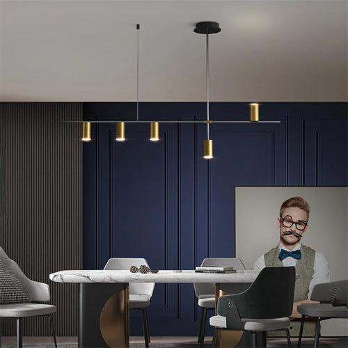 lustre simple led moderne pour café restaurant - vue 3 sur 11