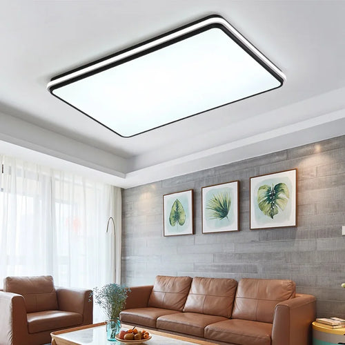 plafonnier moderne à LED ultra fin avec intensité variable - vue 6 sur 9