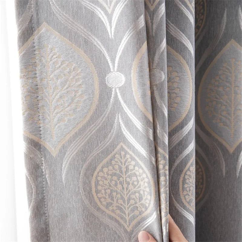 Rideau occultant floral moderne pour chambre ou salon - vue 3 sur 10