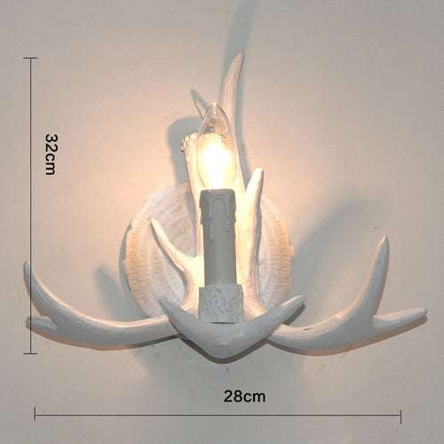 applique murale led en forme de bois de cerf en résine décorative - vue 6 sur 8