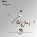suspension postmoderne nordique design pour éclairage intérieur décoratif