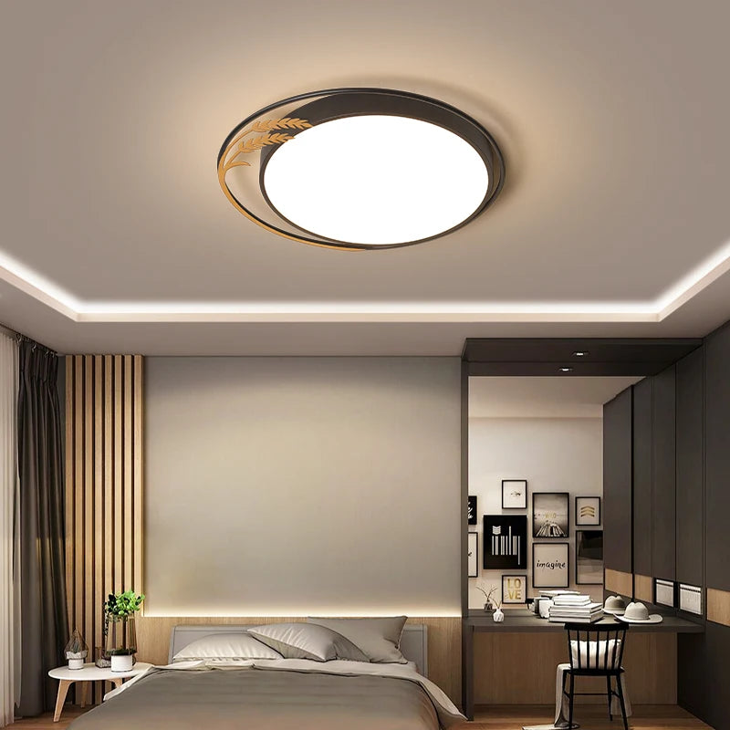 plafonnier led rond avec télécommande pour décoration intérieure - vue 5 sur 8