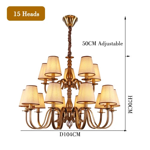 Lustre de luxe classique - vue 15 sur 15