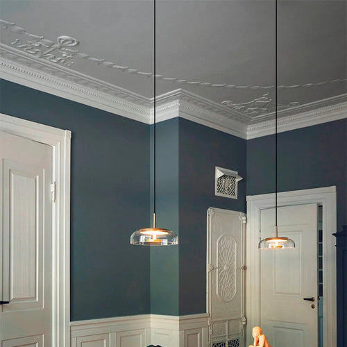lustre scandinave moderne design luxe éclairage intérieur rond - vue 5 sur 10