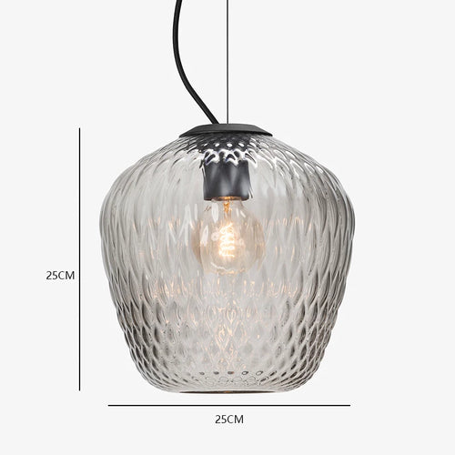 suspension rétro nordique en verre pour décoration intérieure - vue 10 sur 10