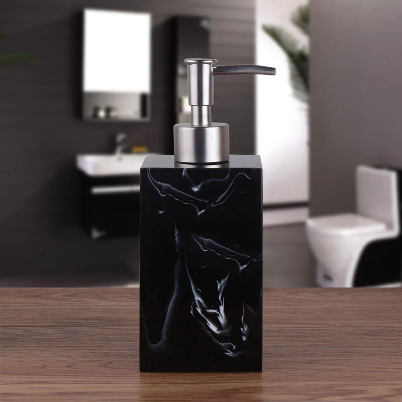 accessoires nordiques distributeur désinfectant et shampoing imitation marbre - vue 10 sur 10