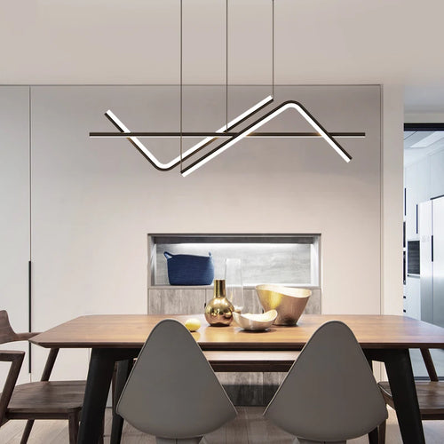 lustre led moderne pour restaurant hôtel café bureau - vue 3 sur 8