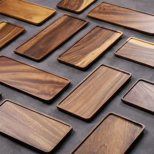 plateau en bois naturel pour fruits et collations - vue 6 sur 6
