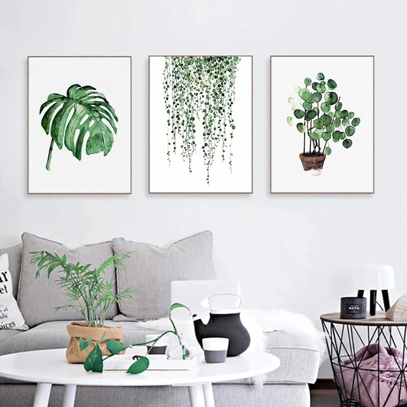 plante tropicale moderne pour décoration murale scandinave - vue 6 sur 7