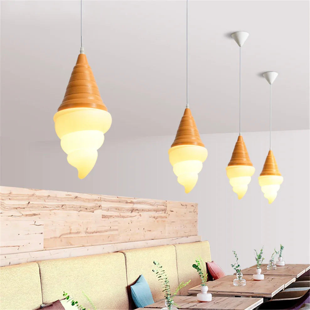 suspension enfants led créatif cônes crème glacée - vue 4 sur 9
