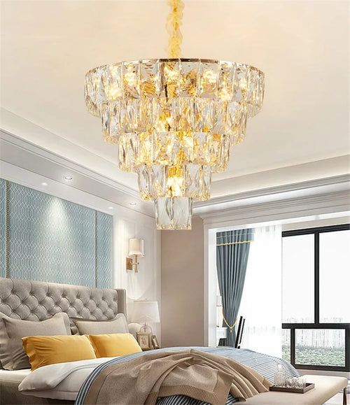 lustre en cristal design nordique pour intérieur élégant - vue 7 sur 12