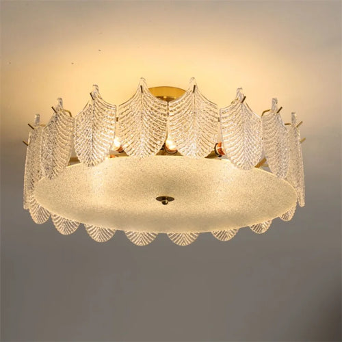 plafonnier en verre design moderne pour intérieur élégant - vue 2 sur 9