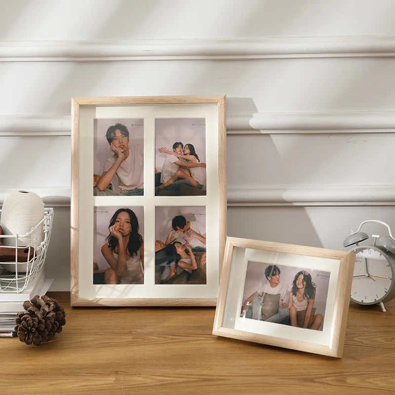 cadre photo en bois pour deux ou trois images suspendu - vue 4 sur 10