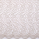 Rideau tulle brodé fleurs style européen salon chambre