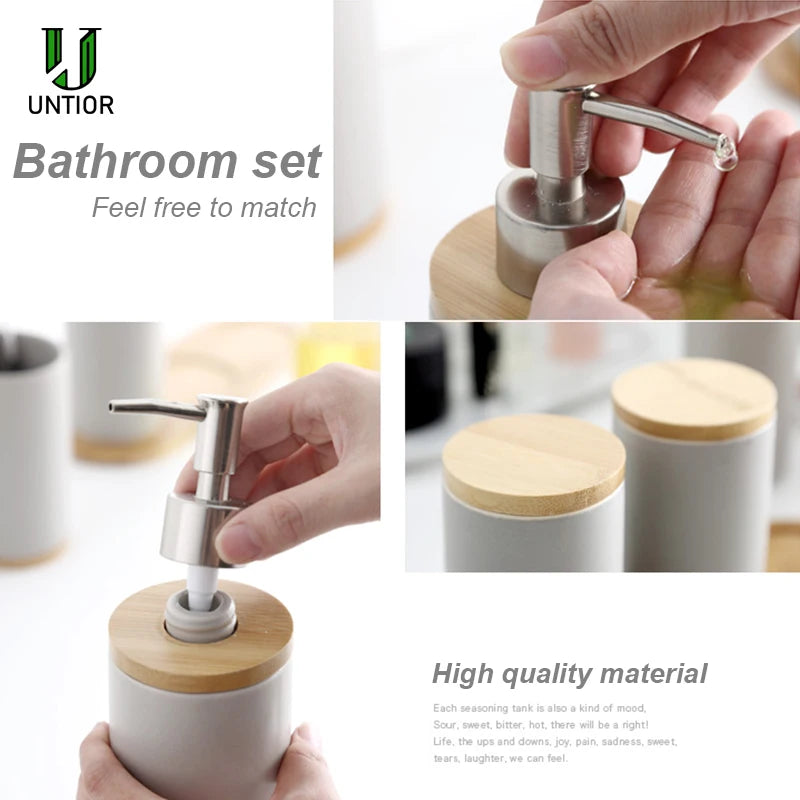 ensemble d'accessoires de salle de bain en céramique trois pièces design - vue 4 sur 21