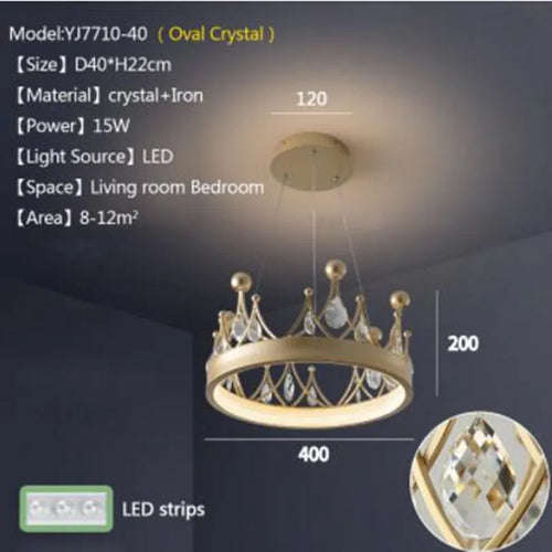 lustre moderne en cristal design nordique pour éclairage intérieur - vue 10 sur 10