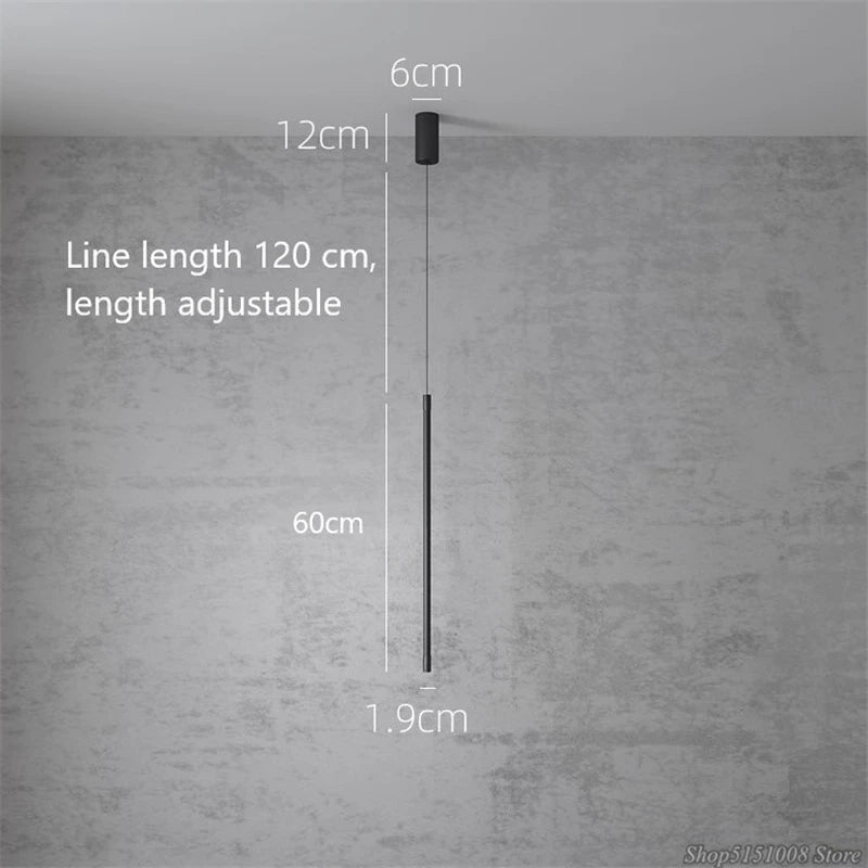 suspension LED design minimaliste moderne décorative