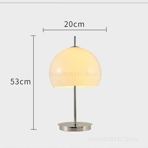 lampadaire nordique rétro contemporain avec abat-jour champignon - vue 11 sur 10