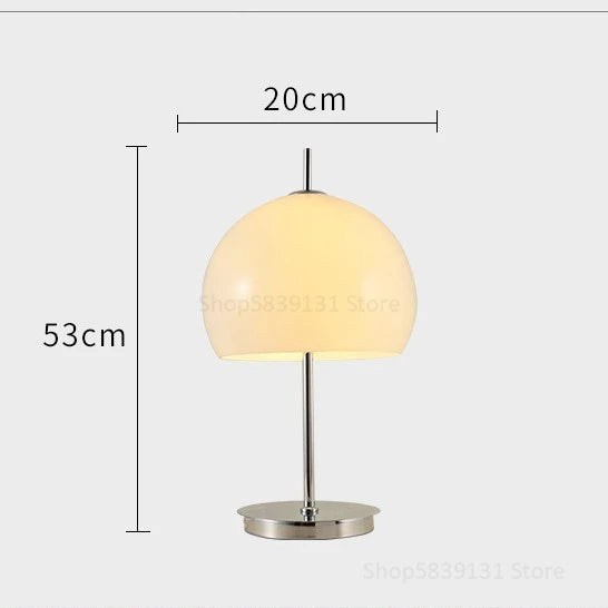 lampadaire nordique rétro contemporain avec abat-jour champignon - vue 10 sur 10