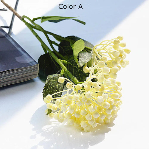 branche de baies d'hortensia artificielle pour décoration florale - vue 11 sur 11