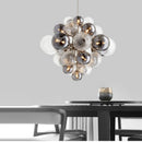suspension design à bulles de verre postmodernes à led