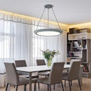 suspension moderne led ronde pour éclairage intérieur décoratif